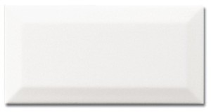 NERI Biselado Blanco Z 7,5x15,(kart.= 1,13m2)