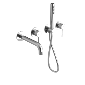 ULTRASAN bateria wannowa podtynkowa, kompletna, 2 wyjścia, chrom