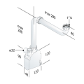 SQUID syfon umywalkowy oszczędzający miejsce, 5/4", korek 32mm, biały