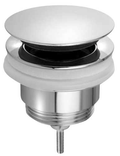 Odpływ umywalkowy 5/4”, Click-Clack, duży korek, 10-45mm, chrom