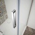 TRINITY CHROME kabina prysznicowa 1000x800mm, wejście z rogu, szkło czyste