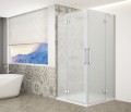 TRINITY CHROME kabina prysznicowa 900x800mm, wejście z rogu, szkło matowe