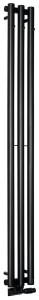 PILON grzejnik łazienkowy 196x1800mm, 3 wieszaki, czarny mat