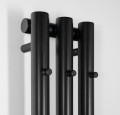 PILON grzejnik łazienkowy 196x1800mm, 3 wieszaki, czarny mat