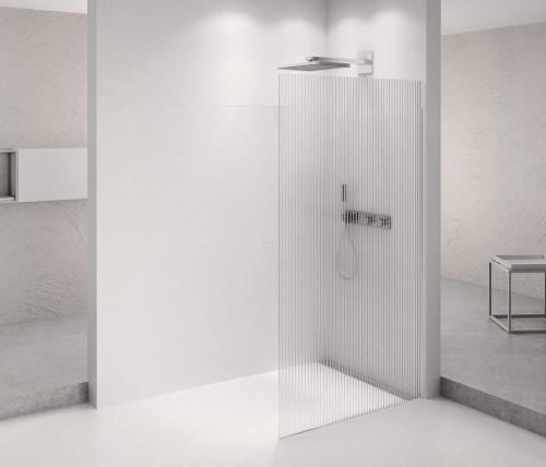 ARCHITEX CHROM walk-in, 662 mm, szkło Flute