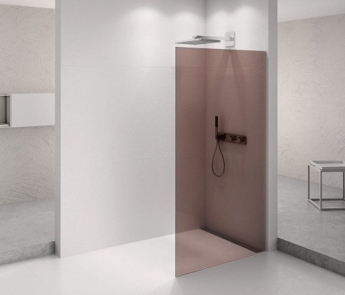 ARCHITEX CHROM walk-in, 862 mm, szkło Marron