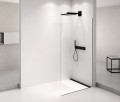 ARCHITEX BLACK MATT walk-in, 1262 mm, szkło czyste