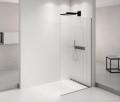 ARCHITEX BLACK MATT walk-in, 1162 mm, szkło Flute