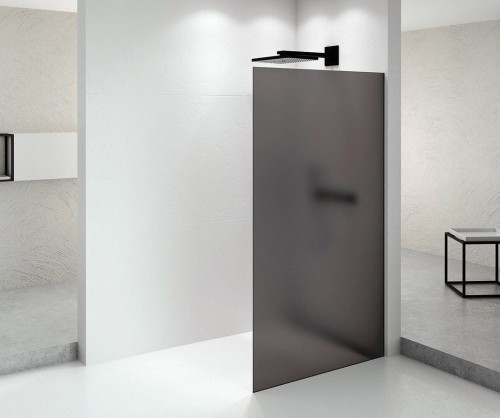 ARCHITEX BLACK MATT walk-in, 1062 mm, szkło mat dymione