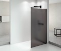 ARCHITEX BLACK MATT walk-in, 1362 mm, szkło mat dymione