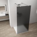 ESCA CHROME jednoczęściowa kabina przysznicowa Walk-In, szklo dymione, 1000 mm