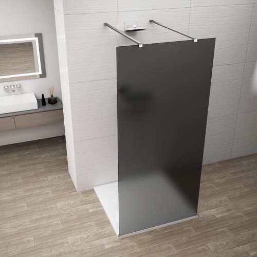 ESCA CHROME jednoczęściowa kabina przysznicowa Walk-In, szklo dymione, 1000 mm