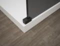 ESCA BLACK MATT jednoczęściowa kabina przysznicowa Walk-In, szklo dymione, 1100 mm
