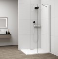 ESCA CHROME jednoczęściowa kabina przysznicowa Walk-In, montaż przy ścianie, szkło czyste, 500 mm