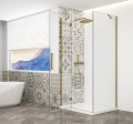 TRINITY GOLD MATT kabina prysznicowa 1000x800mm, szkło czyste, lewe