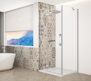 TRINITY CHROME kabina prysznicowa 1000x800mm, szkło czyste, lewe