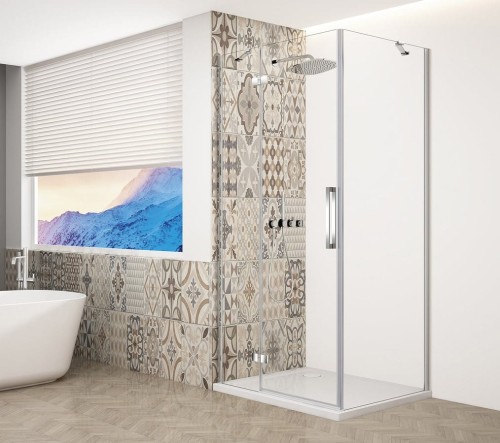 TRINITY CHROME kabina prysznicowa 1000x800mm, szkło czyste, lewe