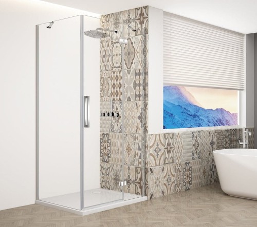 TRINITY CHROME kabina prysznicowa 1000x800mm, szkło czyste, prawe