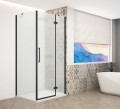 TRINITY BLACK kabina prysznicowa 1000x800mm, szkło matowe, prawe