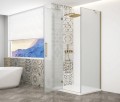TRINITY GOLD MATT kabina prysznicowa 1100x800mm, szkło matowe, lewe