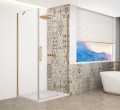 TRINITY GOLD MATT kabina prysznicowa 900x800mm, szkło czyste, prawe