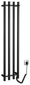 PAPINADO elektryczna suszarka na ręczniki, 263x1200mm, 85W, czarny mat