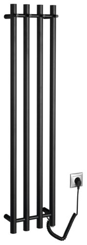 PAPINADO elektryczna suszarka na ręczniki, 263x1200mm, 85W, czarny mat