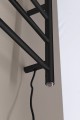 REDONDO elektryczna suszarka na ręczniki, okrągła, 500x900 mm, 75 W, czarny mat