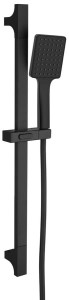 Zestaw prysznicowy, przesuwny uchwyt 680mm, czarny mat