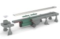 SUMISURA odpływ liniowy z rusztem ze stali nierdzewnej, L-450-1230, DN50