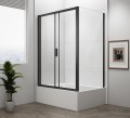 DEEP BLACK kabina prysznicowa 1100x750mm wariant L/P,szkło czyste