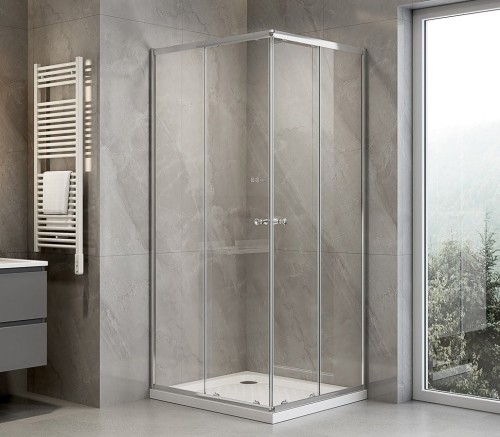 AGGA kabina prysznicowa 800x700mm, szkło czyste