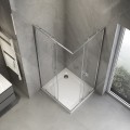 AGGA kabina prysznicowa 900x800mm, szkło czyste