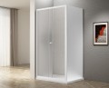 UGGA kabina prysznicowa 1100x800mm, szkło Brick, biały
