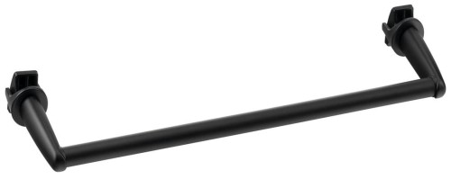 Wieszak na ręczniki na grzejnik, 36cm prosty, czarny mat