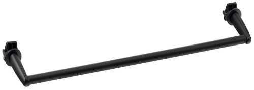 Wieszak na ręczniki na grzejnik 46cm, prosty, czarny mat