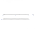 SITIA uchwyt 1012mm, czarny mat