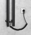 PAPINADO elektryczna suszarka na ręczniki, 109x1200mm, 40W, czarny mat