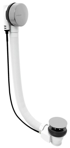 Zestaw odpływowy z korkiem automatycznym, długość 800mm, korek 72mm, chrom