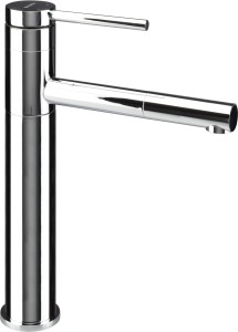 Bateria umywalkowa wysoka z wyciąganą wylewką