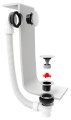 Zestaw odpływowy, klik-klak, długość 1200mm, korek 72mm, chrom