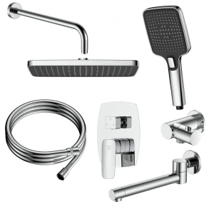 Zestaw prysznicowy podtynkowy trzyfunkcyjny - ANQA131131 chrom