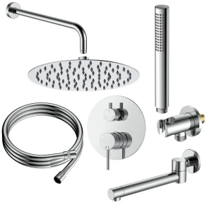 Zestaw prysznicowy podtynkowy trzyfunkcyjny - ANUL131121 chrom połysk