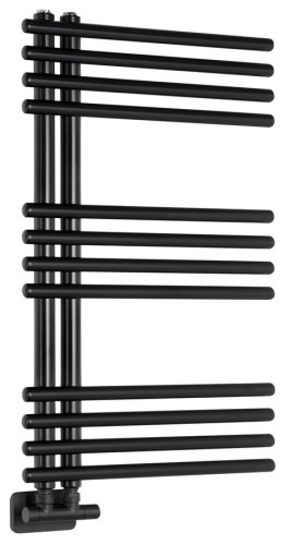 NYMPHA grzejnik łazienkowy 500x800mm, czarny mat