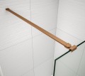 ESCA COPPER MATT jednoczęściowa kabina przysznicowa Walk-In, szklo dymione, 1300 mm