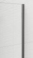 ESCA GUN METAL jednoczęściowa kabina przysznicowa Walk-In, montaż przy ścianie, szkło czyste, 1300 mm
