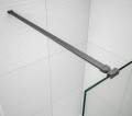 ESCA GUN METAL jednoczęściowa kabina przysznicowa Walk-In, szklo dymione, 1000 mm