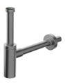 INOXMATER syfon umywalkowy, stal nierdzewna mat/gun metal