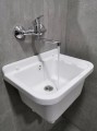 AQUALINE 35 bateria ścienna, uchwyt płaski 160mm, chrom