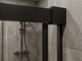 LUXOR BLACK  kabina prysznicowa kwadratowa 1000x1000mm wariant L/P